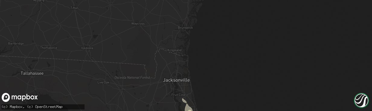 Hail map in Allenhurst, GA on May 4, 2013