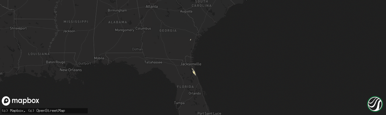 Hail map in Florida on May 4, 2013