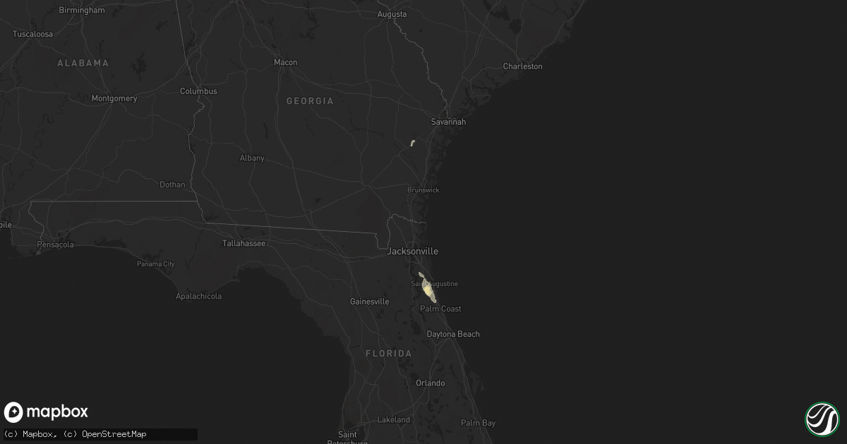 Hail map in Florida on May 4, 2013