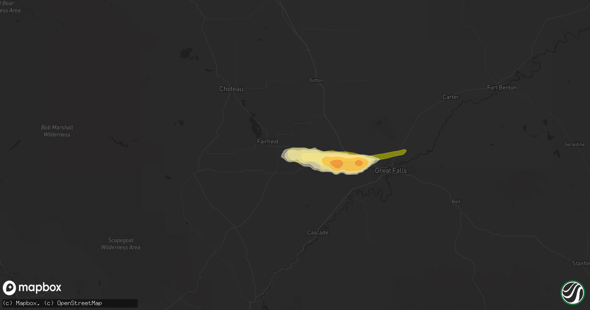 Hail map in Fort Shaw, MT on May 4, 2014