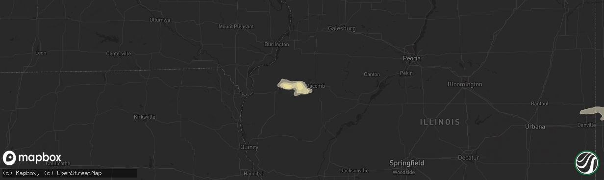 Hail map in Colchester, IL on May 4, 2015