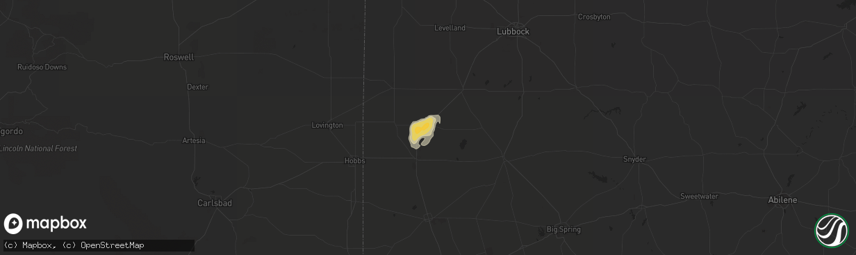 Hail map in Seagraves, TX on May 4, 2015