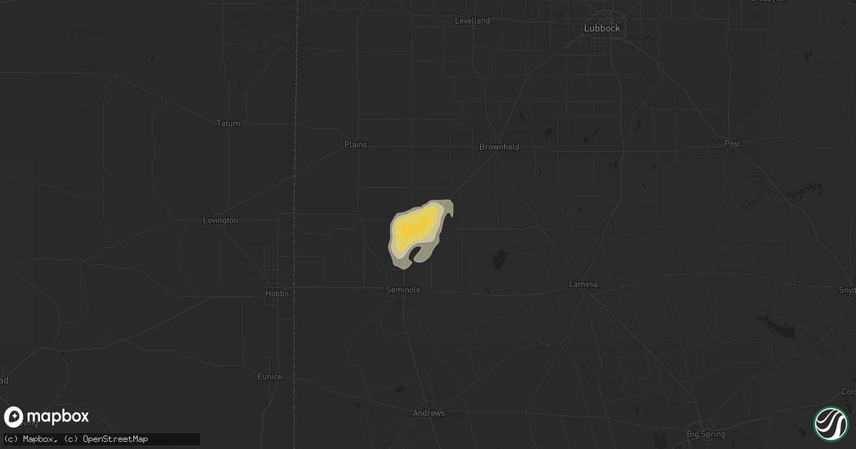 Hail map in Seagraves, TX on May 4, 2015