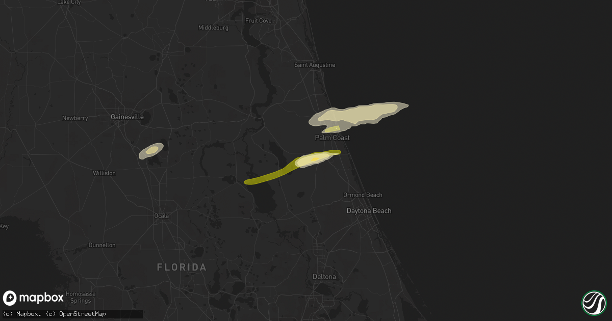 Hail map in Bunnell, FL on May 4, 2016