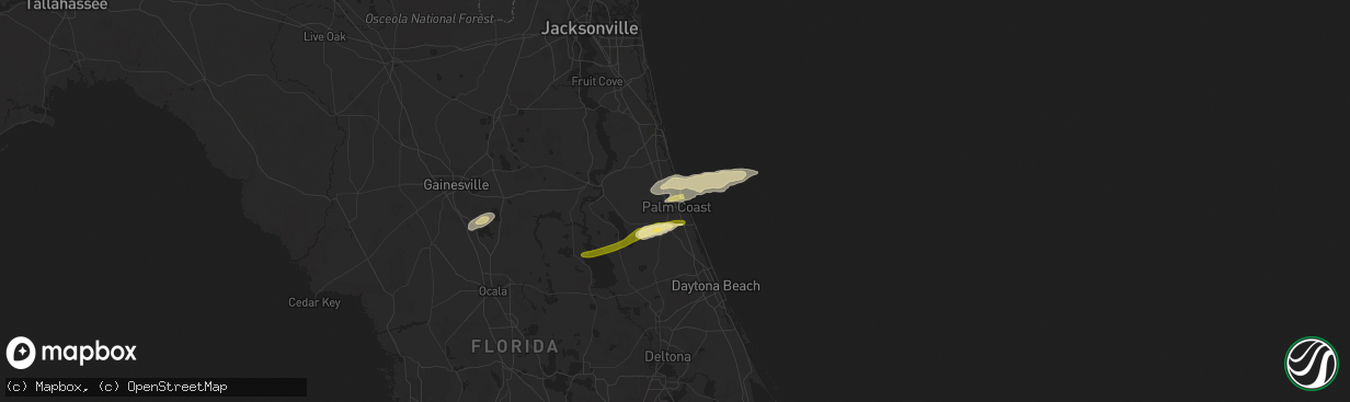 Hail map in Palm Coast, FL on May 4, 2016