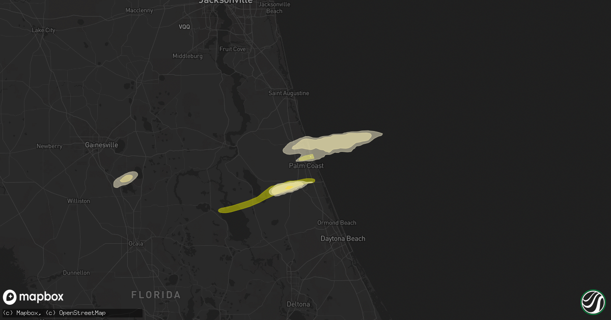 Hail map in Palm Coast, FL on May 4, 2016