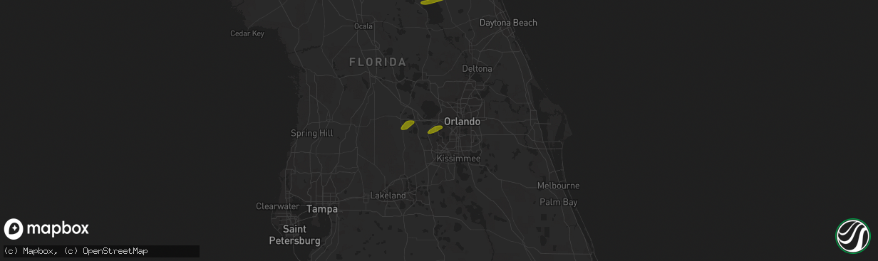 Hail map in Windermere, FL on May 4, 2016