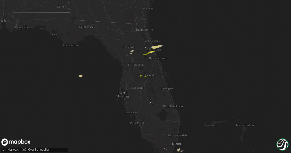 Hail map on May 4, 2016
