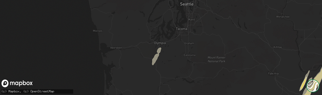 Hail map in Olympia, WA on May 4, 2017