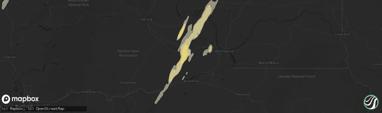 Hail map in Prosser, WA on May 4, 2017