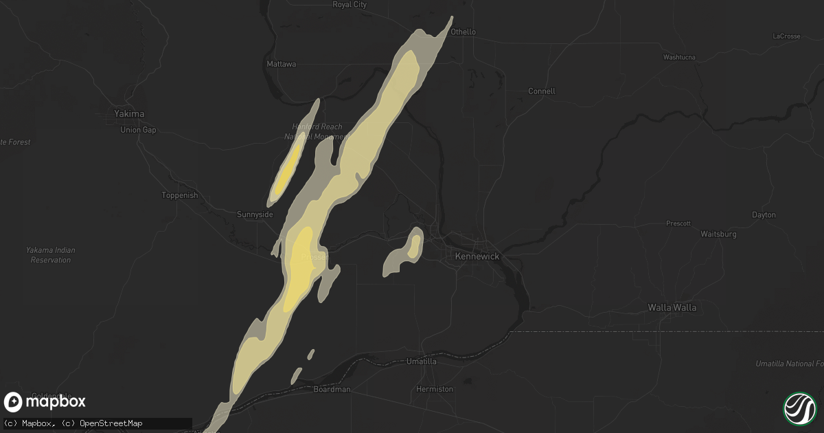 Hail map in West Richland, WA on May 4, 2017