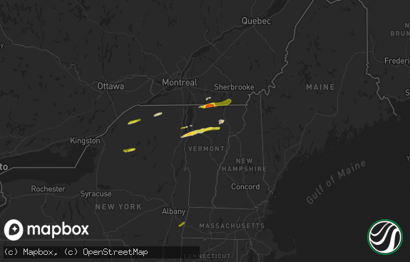 Hail map preview on 05-04-2018