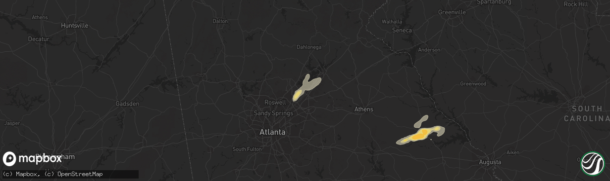 Hail map in Buford, GA on May 4, 2019