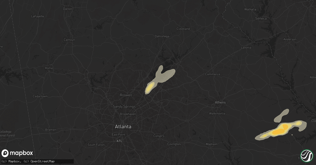 Hail map in Buford, GA on May 4, 2019