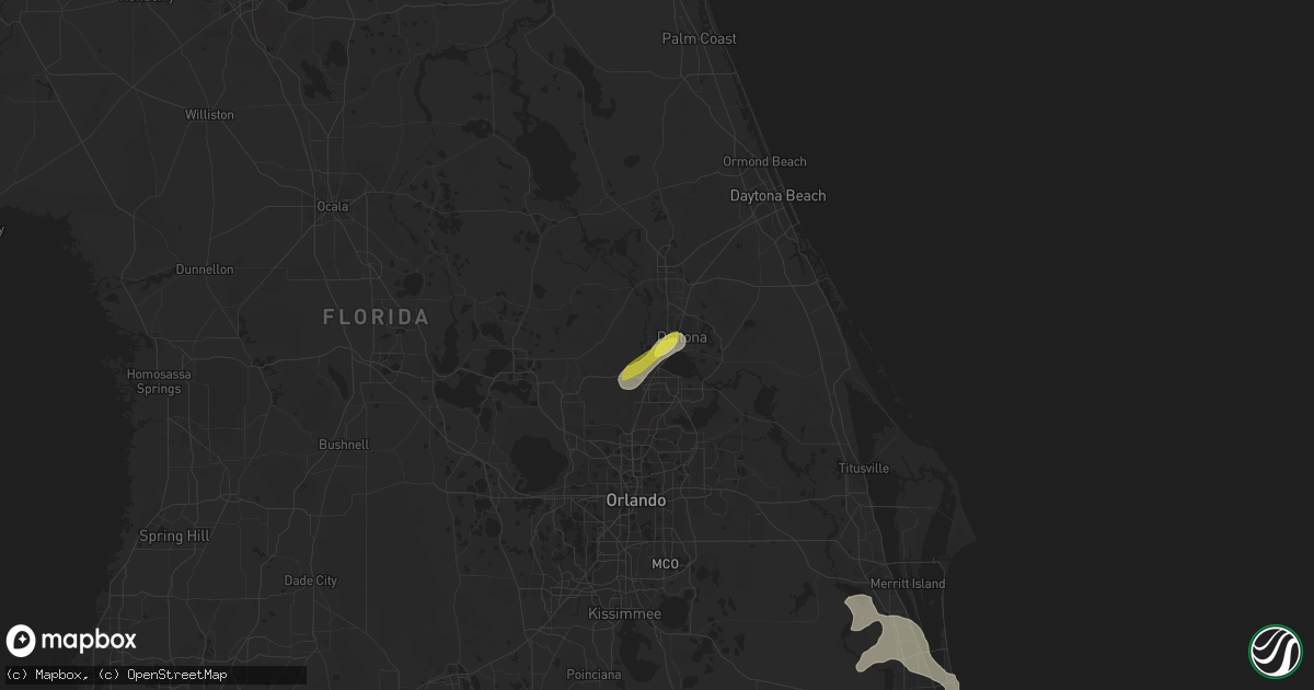 Hail map in Debary, FL on May 4, 2019