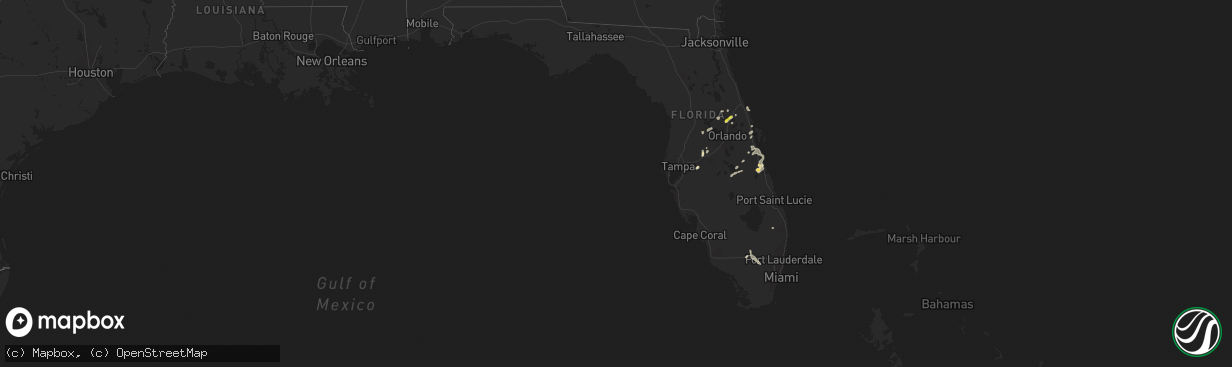 Hail map in Florida on May 4, 2019