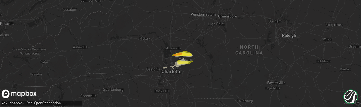 Hail map in Kannapolis, NC on May 4, 2019