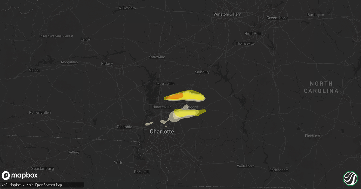 Hail map in Kannapolis, NC on May 4, 2019