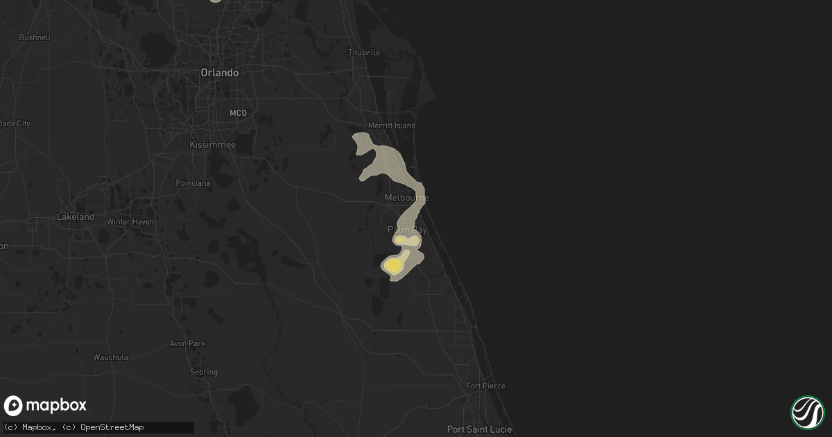 Hail map in Palm Bay, FL on May 4, 2019