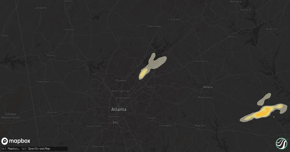 Hail map in Suwanee, GA on May 4, 2019