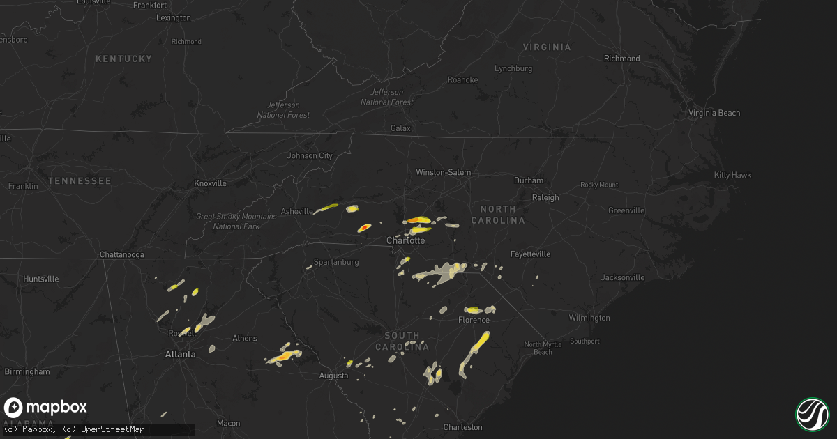 Hail map on May 4, 2019