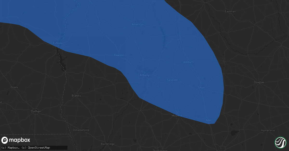 Hail map in Albany, GA on May 4, 2021