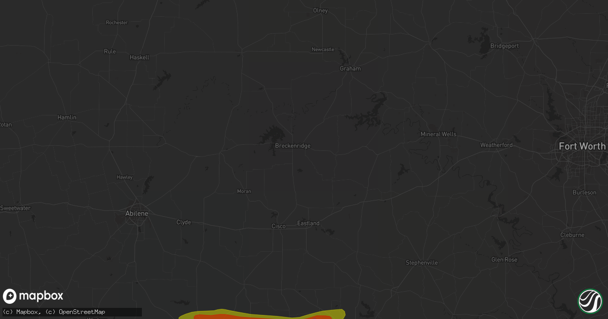 Hail map in Brookesmith, TX on May 4, 2023