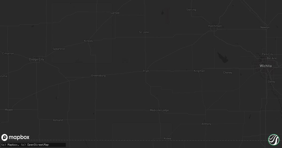 Hail map in Salem, SD on May 4, 2023