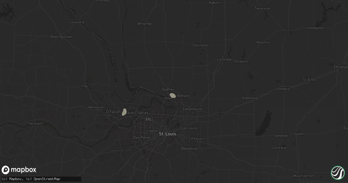 Hail map in Alton, IL on May 4, 2024