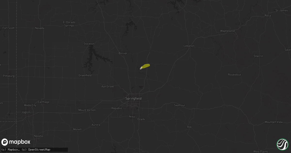 Hail map in Fair Grove, MO on May 4, 2024