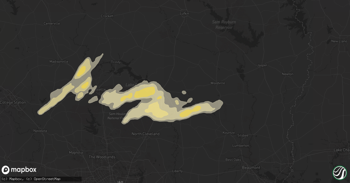 Hail map in Livingston, TX on May 4, 2024
