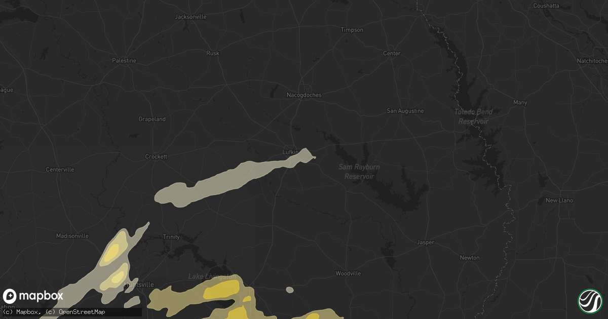Hail map in Lufkin, TX on May 4, 2024