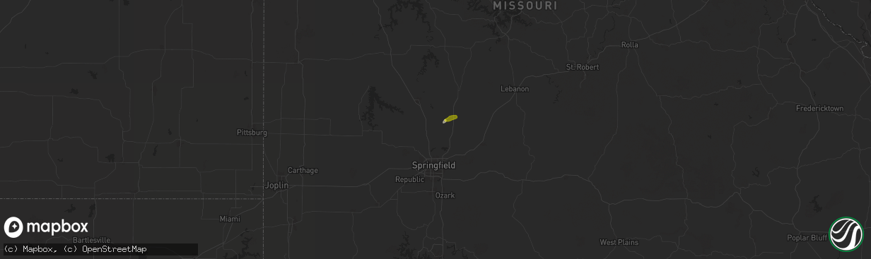 Hail map in Pleasant Hope, MO on May 4, 2024