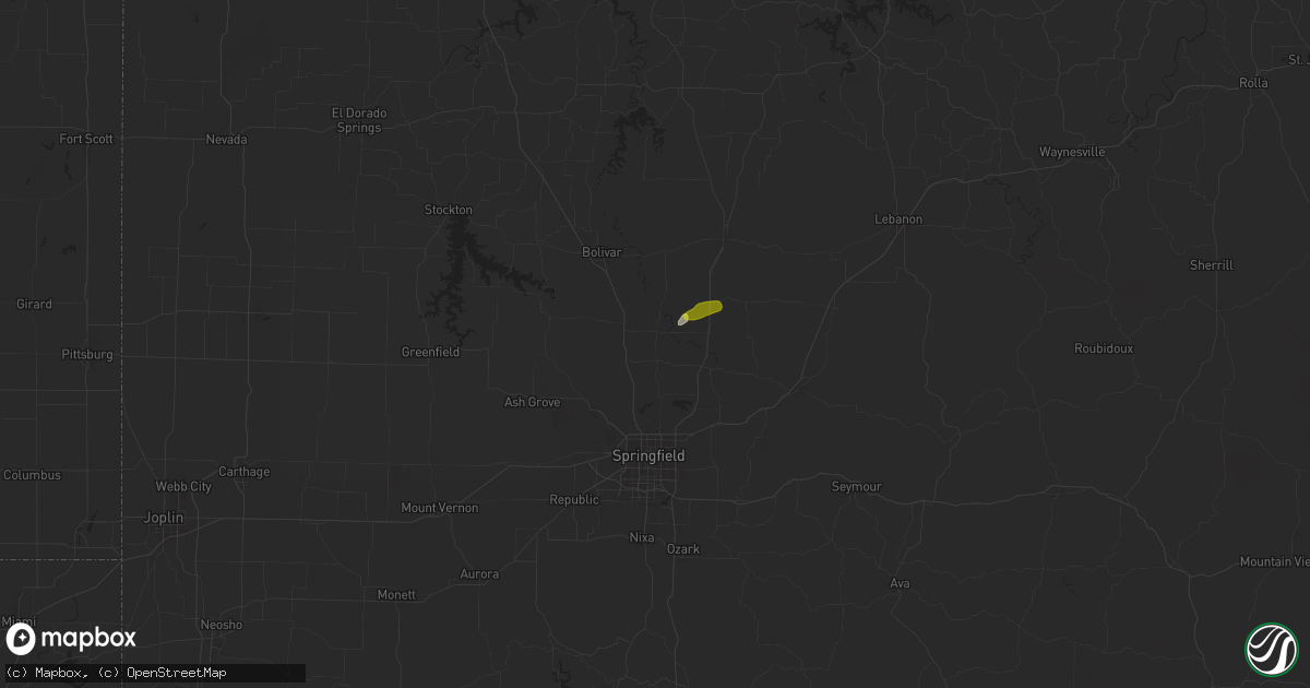 Hail map in Pleasant Hope, MO on May 4, 2024