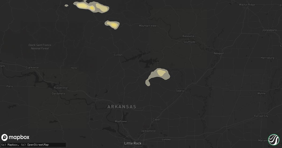 Hail map in Quitman, AR on May 4, 2024