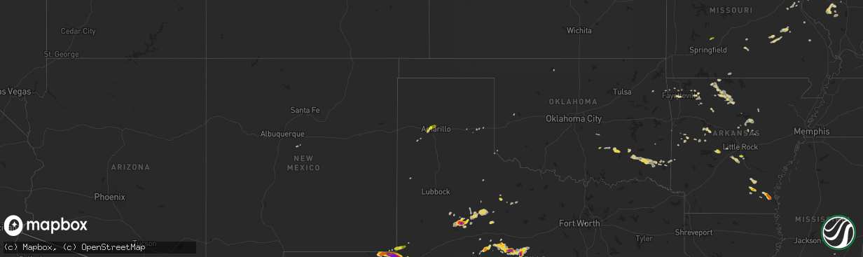 Hail map on May 4, 2024