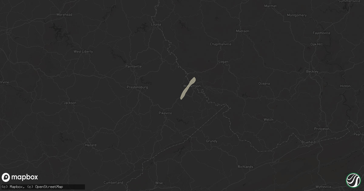 Hail map in Sidney, KY on May 4, 2025