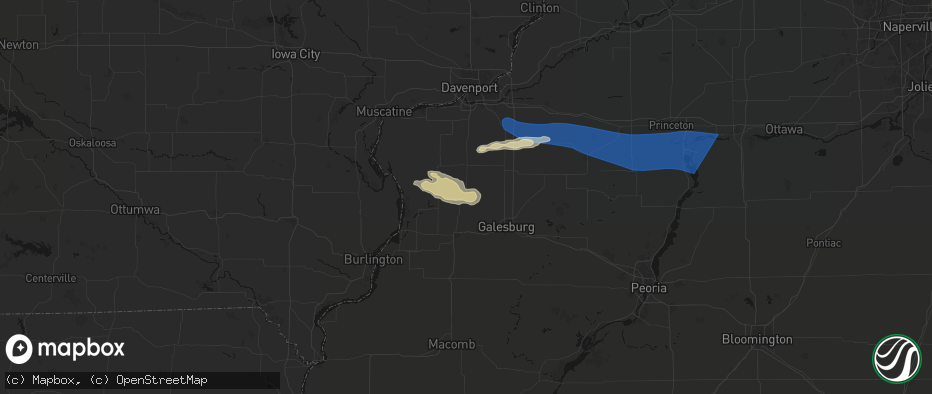 Hail map in Alexis, IL on May 4, 2026