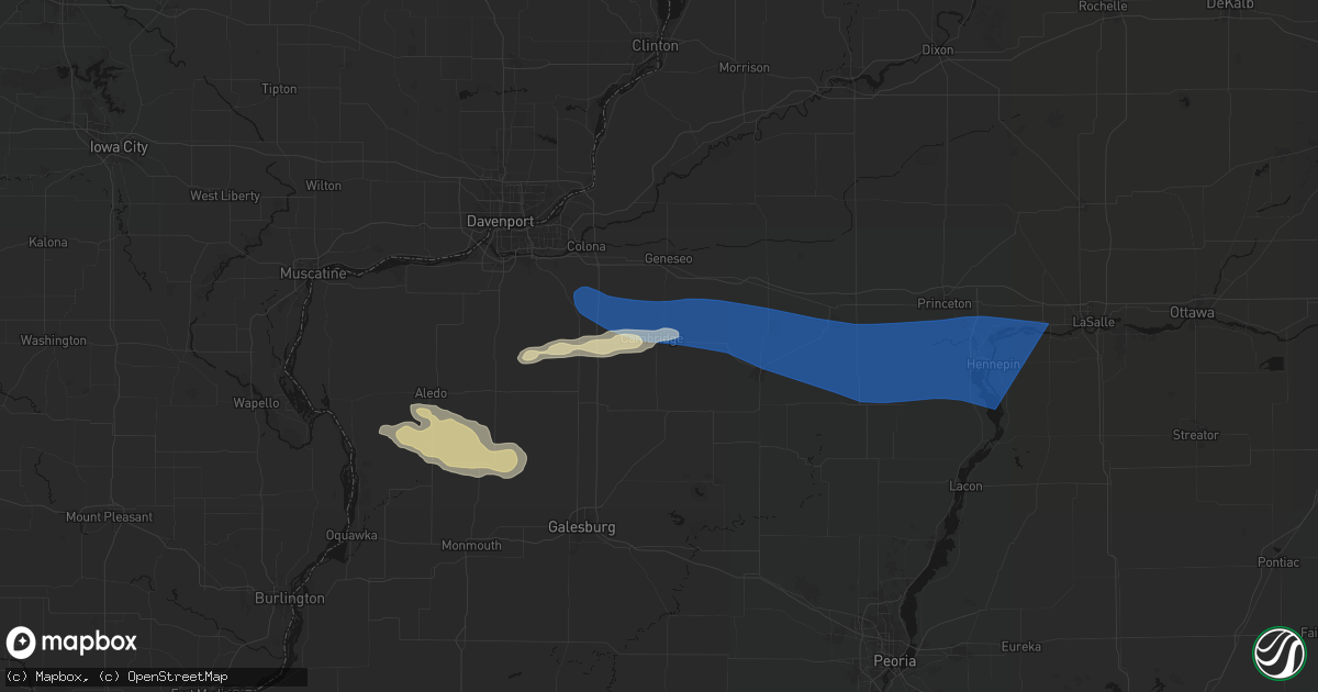 Hail map in Cambridge, IL on May 4, 2026