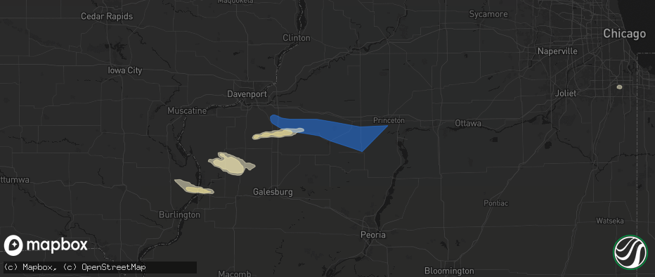 Hail map in Kewanee, IL on May 4, 2026
