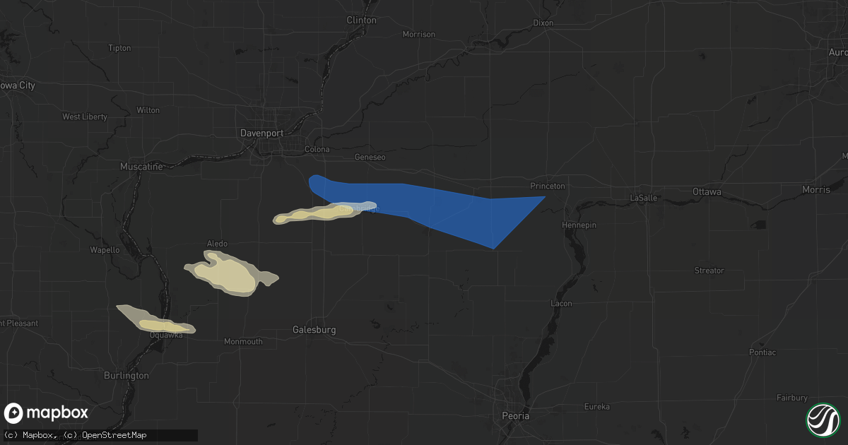 Hail map in Kewanee, IL on May 4, 2026