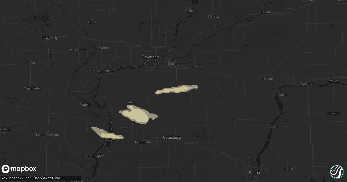 Hail map in Lynn Center, IL on May 4, 2026