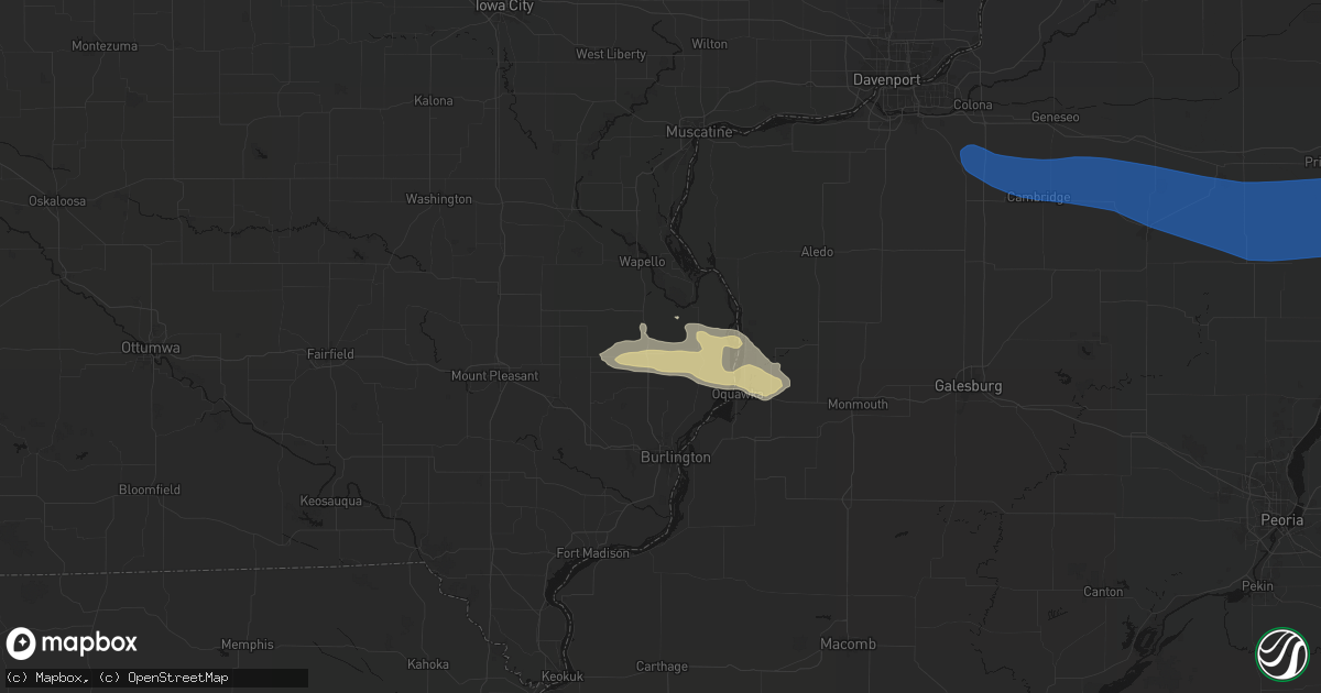 Hail map in Mediapolis, IA on May 4, 2026