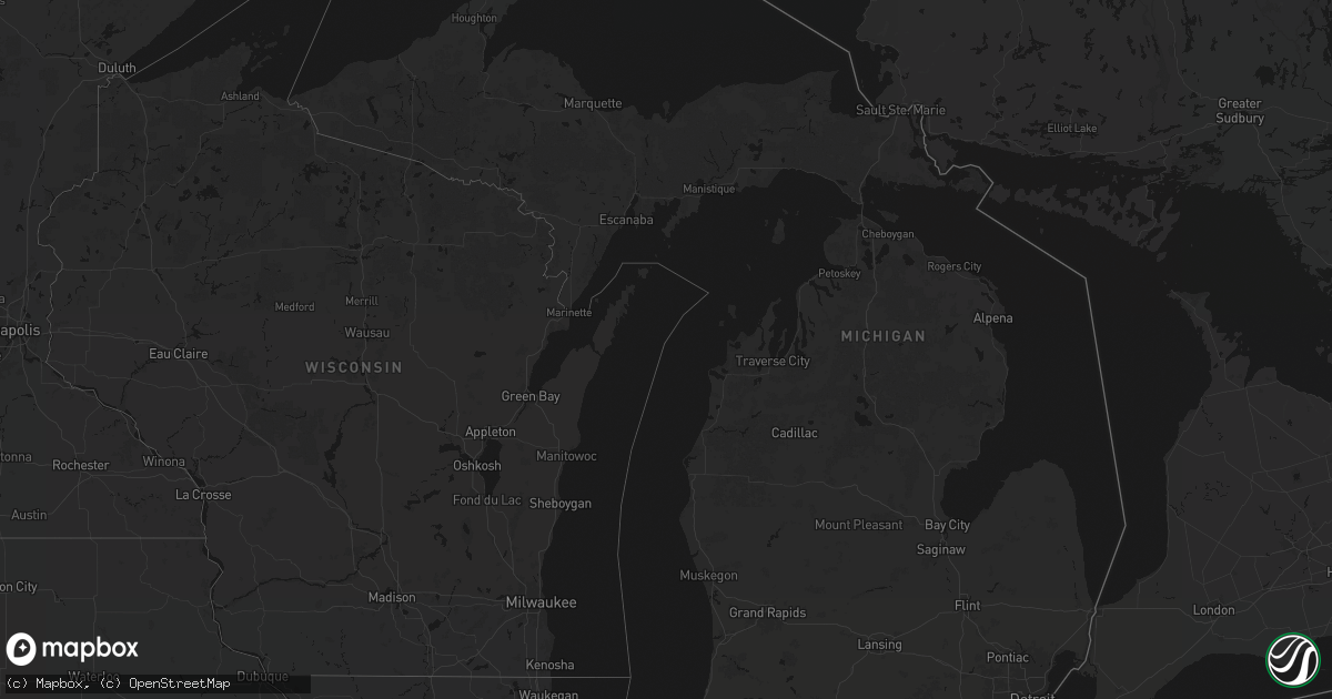 Hail map in Michigan on May 4, 2026