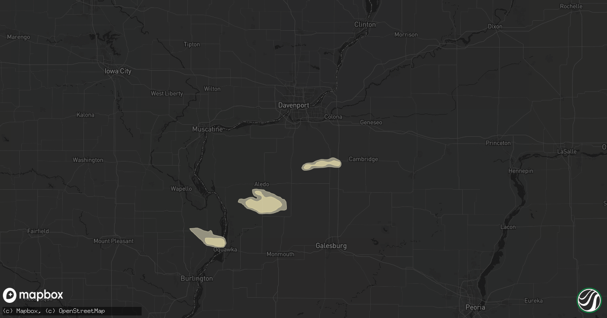 Hail map in Sherrard, IL on May 4, 2026