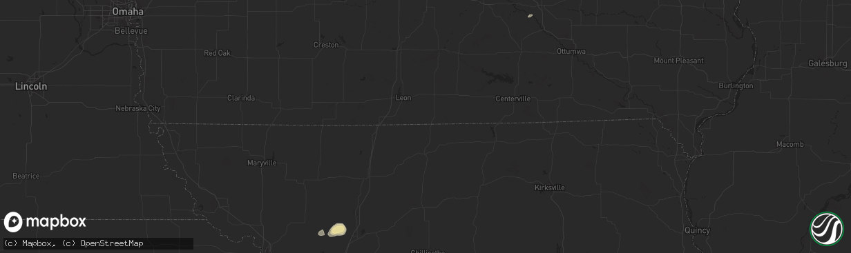 Hail map in Amity, MO on May 5, 2011