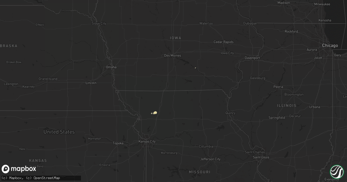 Hail map in Iowa on May 5, 2011