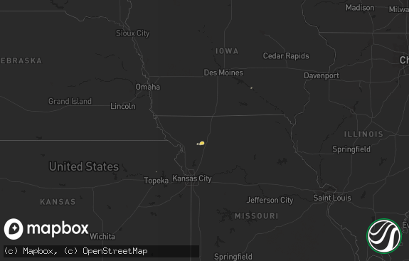Hail map preview on 05-05-2011