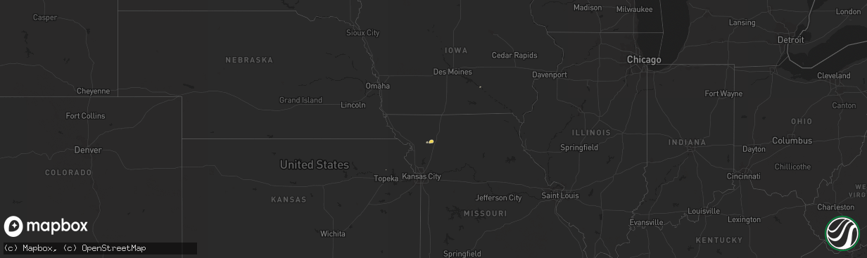 Hail map on May 5, 2011