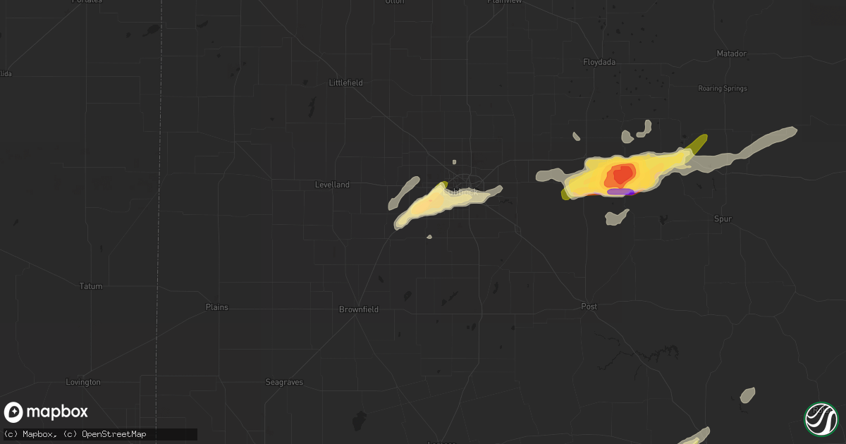 Hail map in Wolfforth, TX on May 5, 2015